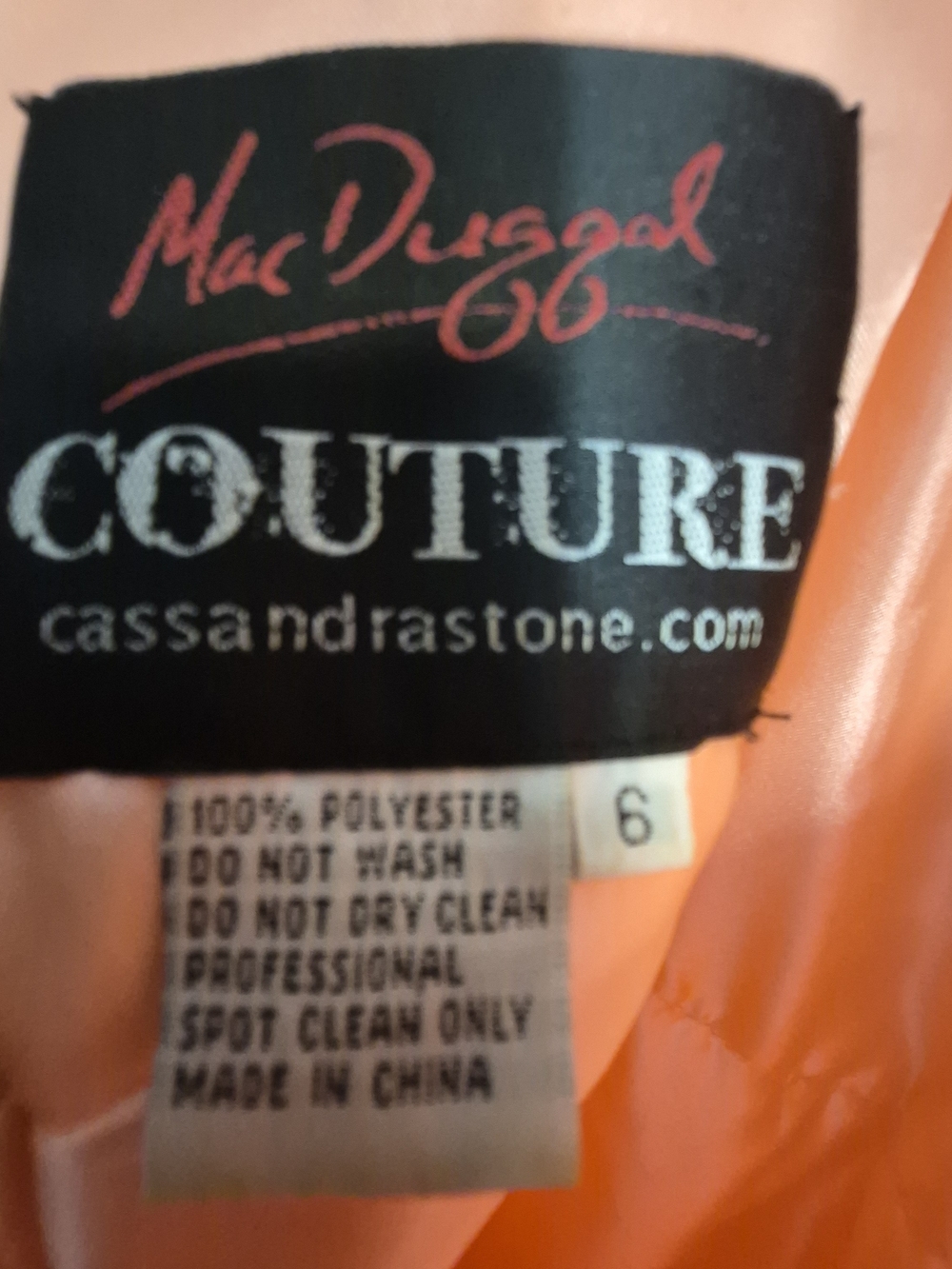 Mac Duggal‎ Coral-Peach Halter Tulle Ball Gown - Picture 5 of 11